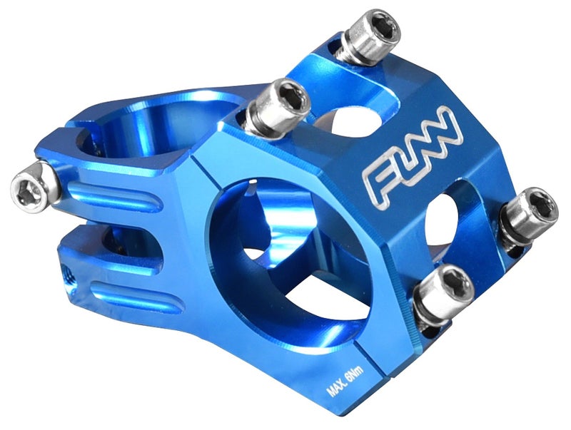 Funn Funnduro MTB Stem With 35mm Bar Clamp - Ultimate Ultralight and Tough Alloy Bicycle Stem for Mountain Bike and BMX, Length 45mm (Blue) - Image 1